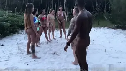 Trans Beach Orgy with Multiple Partners