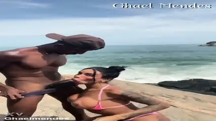 Trans Beach Sex: Shemale Outdoor Fucking
