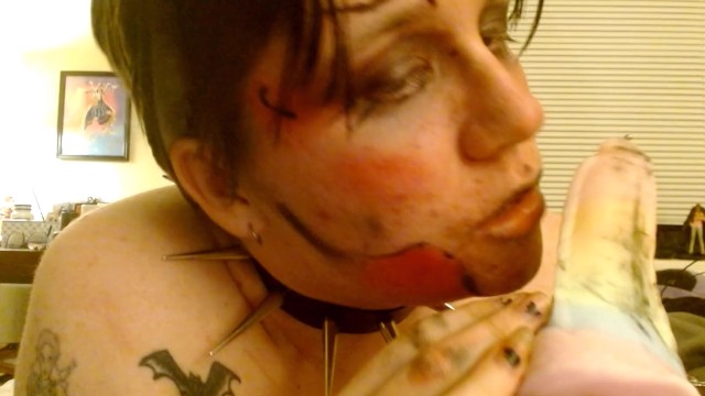 Trans Girl Eats Aphrodisiac, Messy Makeup Ruin