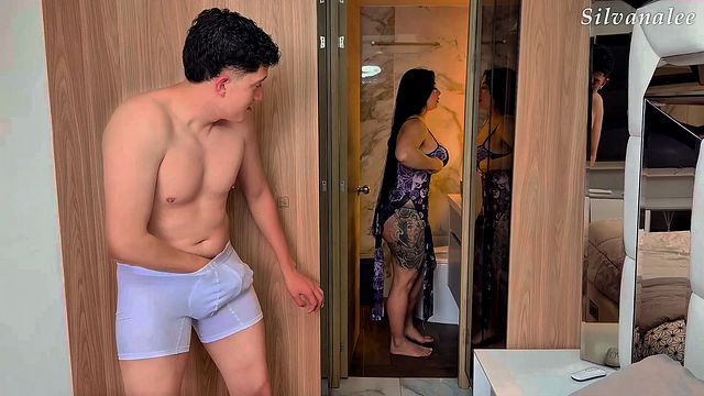 Trans Stepson Fucks Stepmother in Bedroom