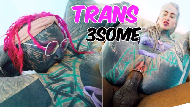 Alt POV Threesome with Trans Ladyboy and Two Guys