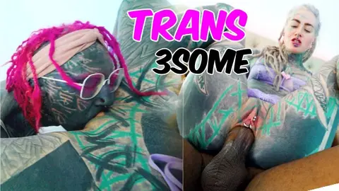 Alt POV Threesome with Trans Ladyboy and Two Guys