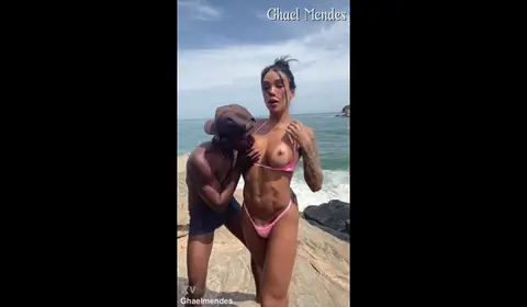 Latina Trans Babe Beach Fuck