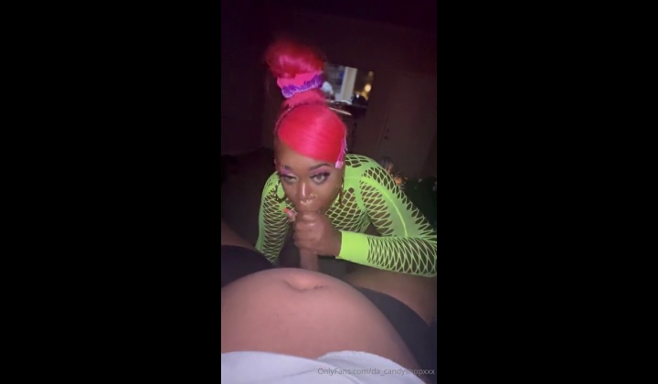 Ebony Trans Girl Teases With Big Cock