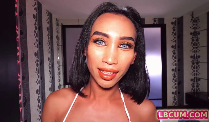 Ladyboy Receives Milk Enema For Tight Anal Play