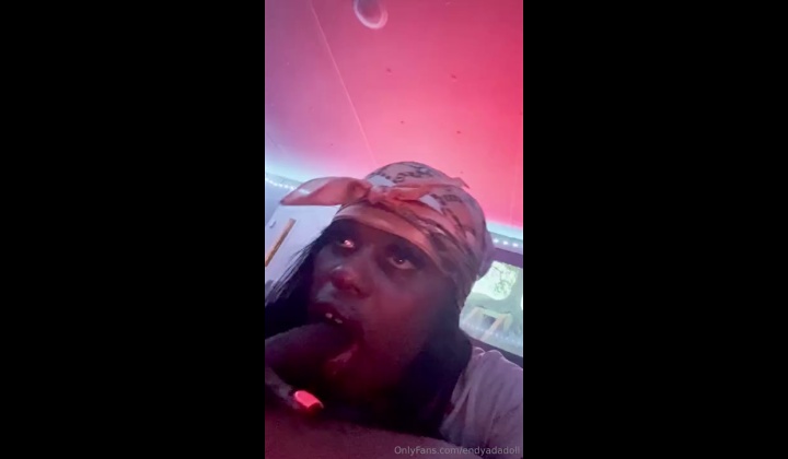 Ebony TS Babe Solo Masturbation