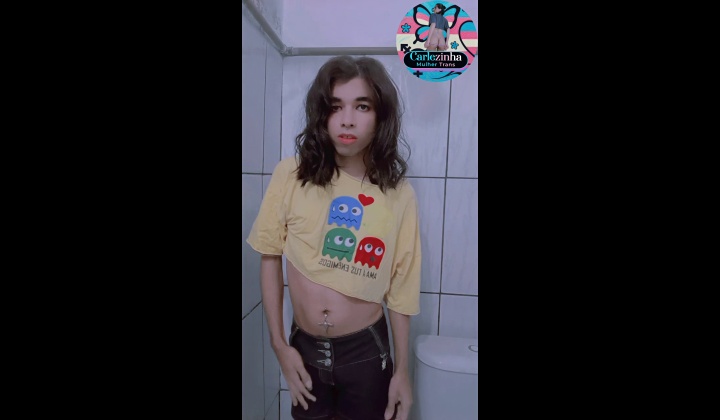 Brazilian Trans Girl Exposes Wet Panties