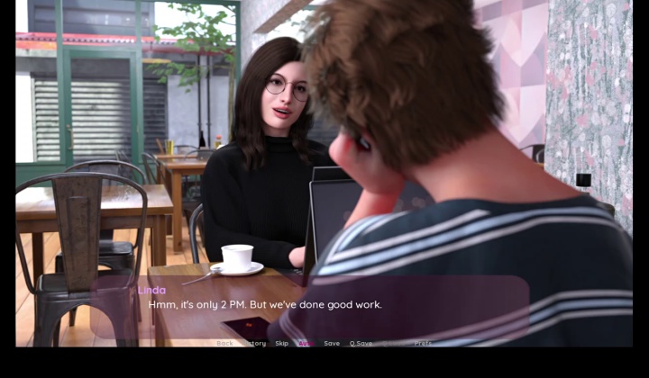 Trans Male Enjoys Coffee Break