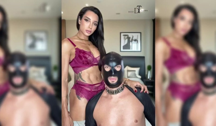 Latina TS in Brazil Performs Blowjob for Male Partner