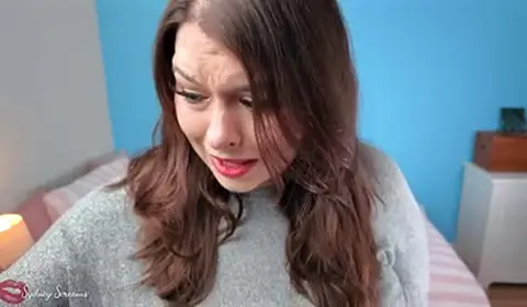 Trans Performer in Solo Blowjob Scene
