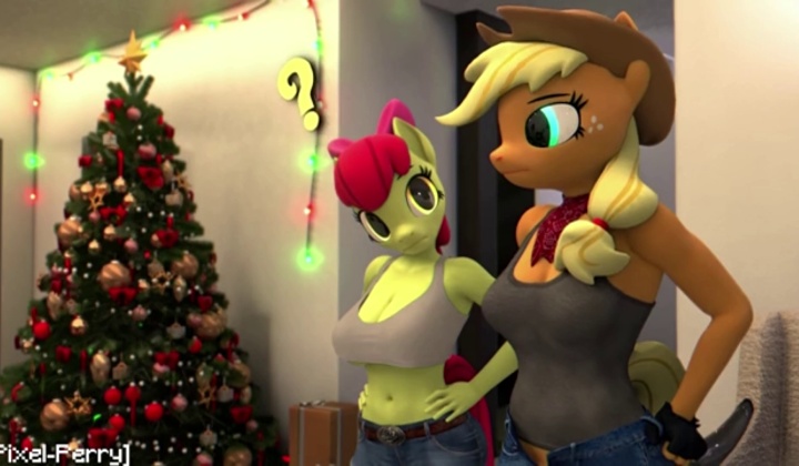 Pixel Perry MLP Threesome With Two Guys