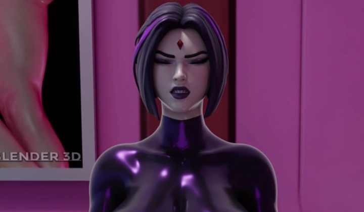 Raven X Starfire Trans Threesome With Two Guys