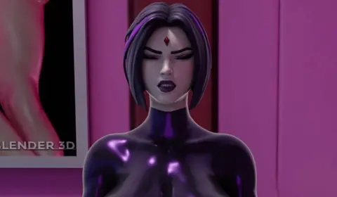 Raven X Starfire Trans Threesome With Two Guys