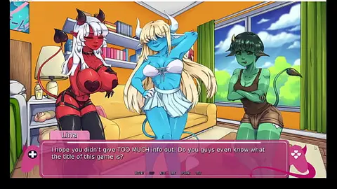 Futa Lesbian Visual Novel Demo With Giant Cock Action