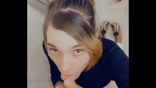 Shemale Enjoys Intense Cock Sucking