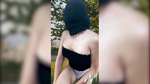 Shemale Masturbates in Public Park