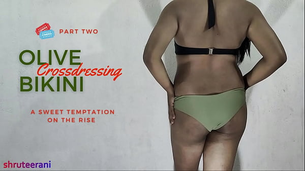 Indian Shemale Crossdresses in Bikini