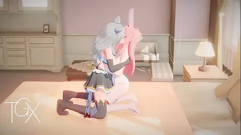 Futanari Anime Girl Zero Two Lesbian Sex With Yuri Fantasy