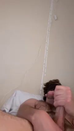 Trans Girl Solo Cumming Hard with Intense Orgasm